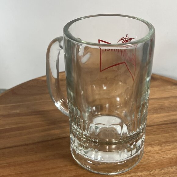 Vintage 5-5/8"H Budweiser King Of Beers Glass Mug Heavy - Picture 4 of 11